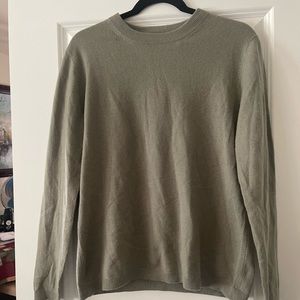 Nordstrom sage green 100% cashmere sweater